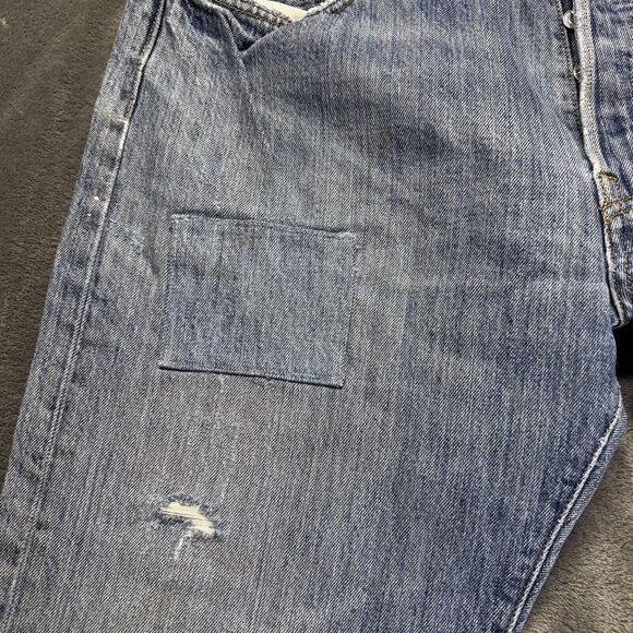 Levi’s 501 Jeans Men’s 36x27 Measured Tag 38x30 Altered Fade Thrashed Grunge - Picture 3 of 16